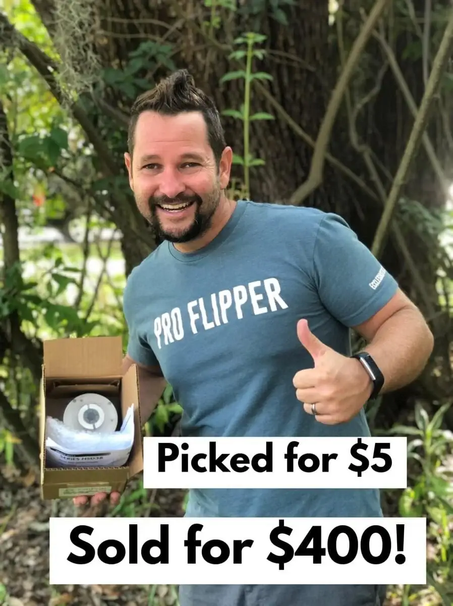 Flipper man turning item into profit